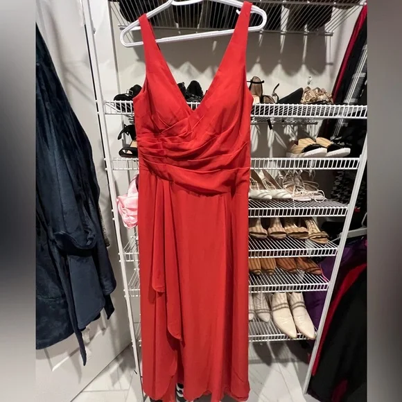 Azazie | Dresses | Azazie Kori Bridesmaid Dress Rust Color | Poshmark